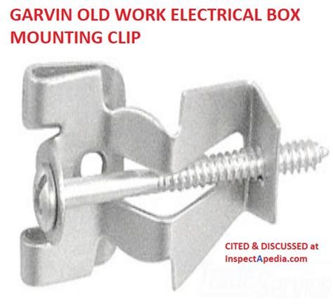 how to use electrical box supports|old work box support clips.